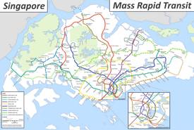 Singapore Mass Rapid Transit Map