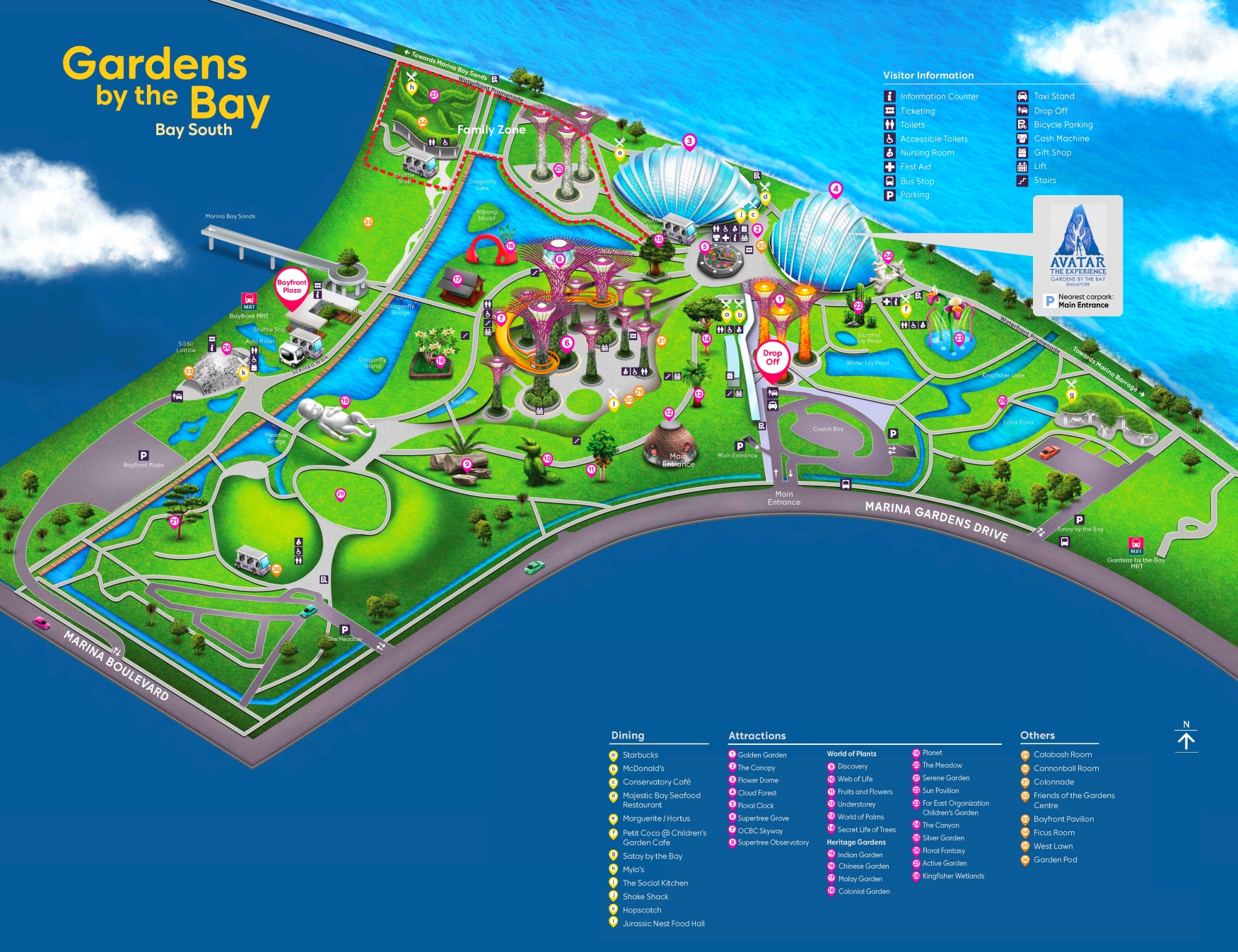 Gardens By The Bay Map Singapore Ontheworldmap