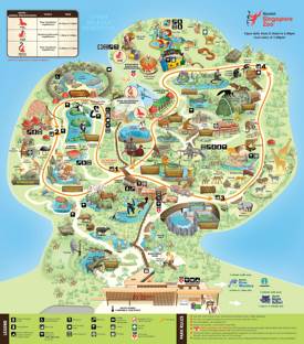 Singapore Zoo Map