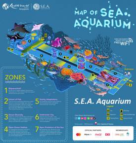 S.E.A Aquarium Map