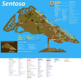 Sentosa Attractions And Food Map