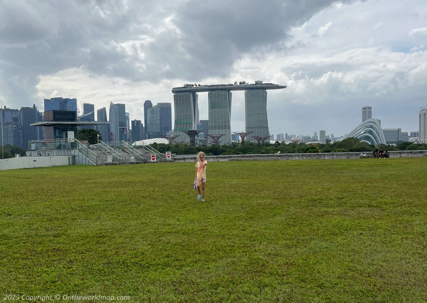 View of Marina Bay Sands Singapore and Gardens by the Bay