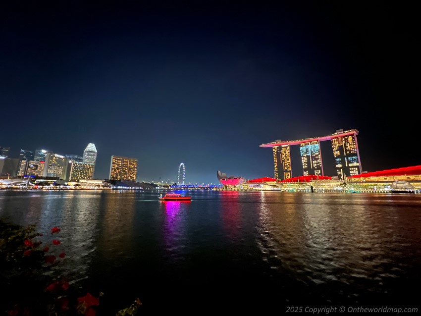 Marina Bay by night, Singapore