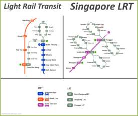 Singapore LRT Map