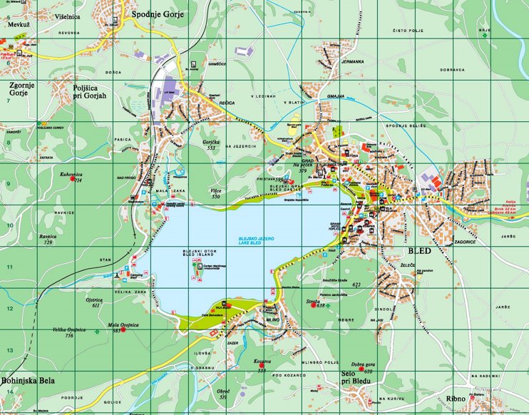 Detailed Map Of Lake Bled Max 