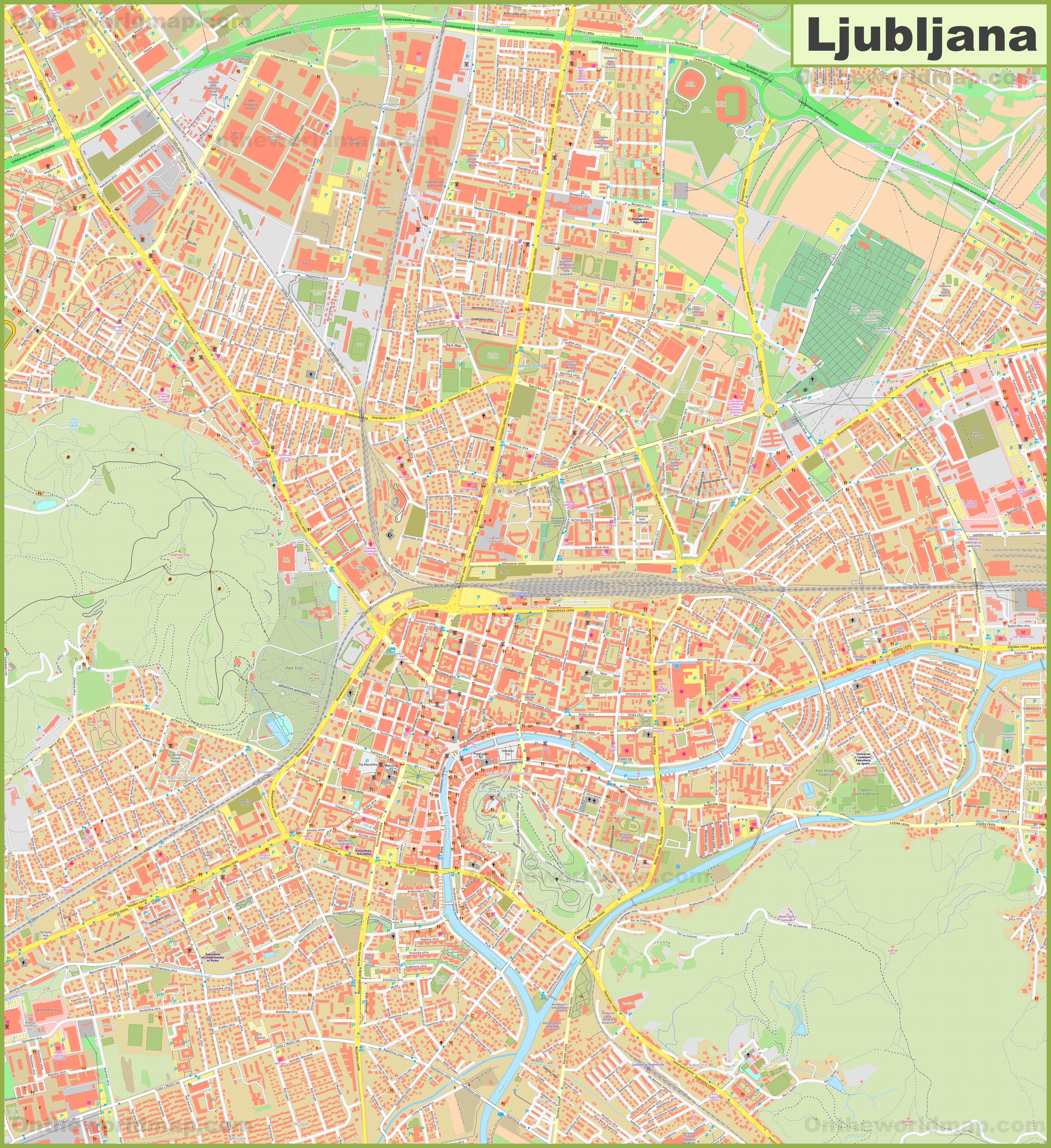 btc liubliana mapa)