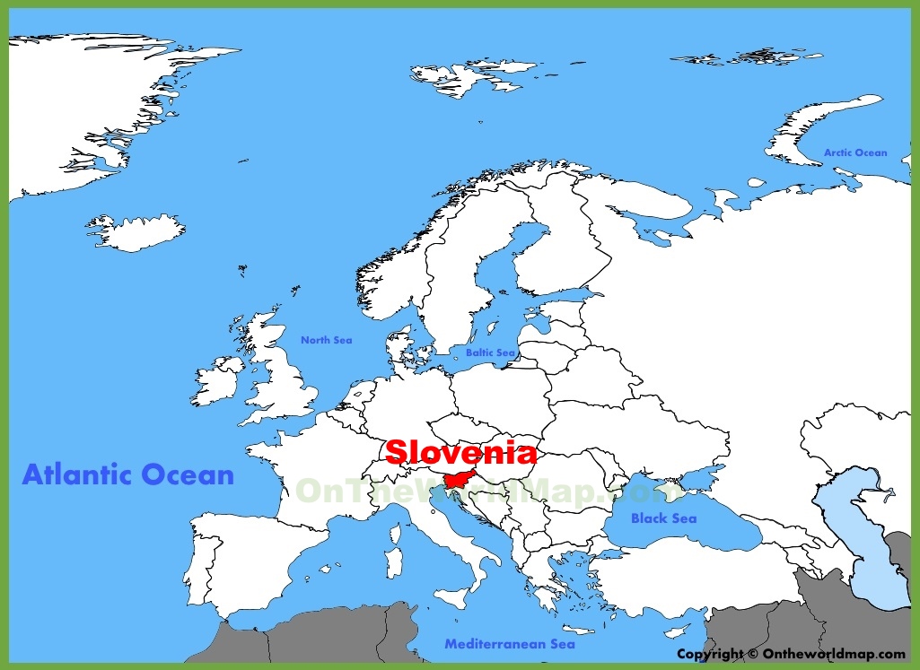 Slovenia Location On The Europe Map Ontheworldmap Com   Slovenia Location On The Europe Map 