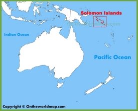 Solomon Islands location on the Oceania map