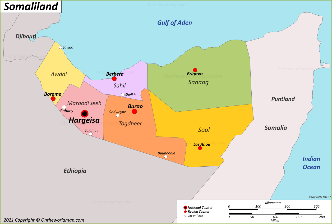 Somaliland Map Detailed Maps Of Republic Of Somaliland Somaliland Map Detailed Maps Of Republic Of Somaliland