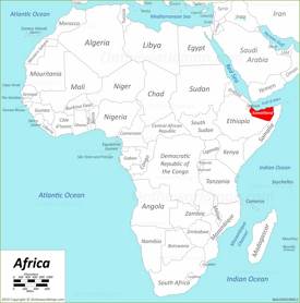 Somaliland Location On The Africa Map