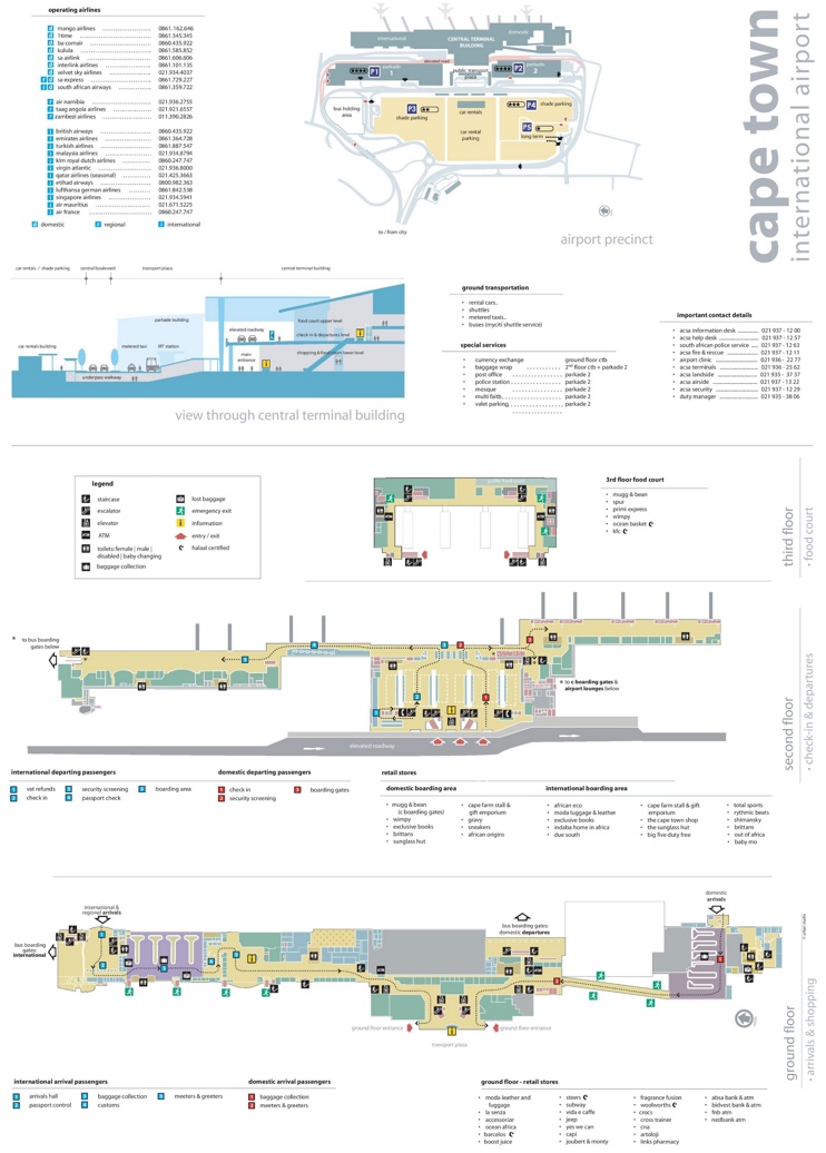 Cape Town Airport map