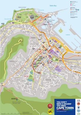 Cape Town sightseeing map