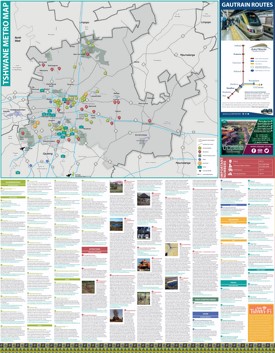 Pretoria tourist map