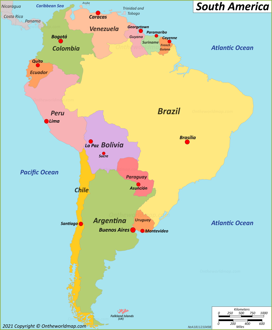 Plauzibil Asistent Medical Dori South America Political Map Alabama 
