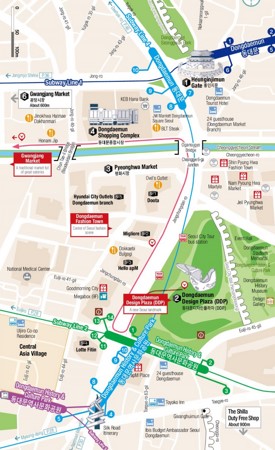 Dongdaemun Market map