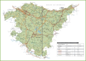 Basque Country tourist map