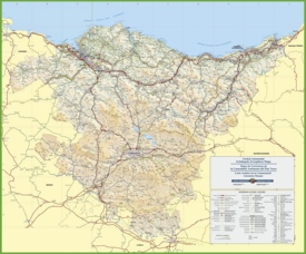 Basque Country travel map