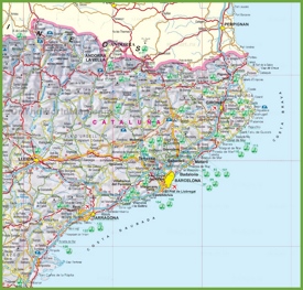 Cataluña - Mapa Turistico