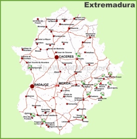 Extremadura road map