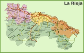 La Rioja carreteras mapa