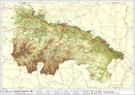 Large detailed map of La Rioja with cities and towns