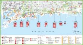 Barcelona beach map