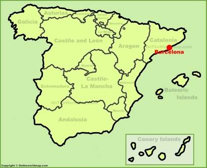 Barcelona Localización Mapa
