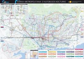 Barcelona Nitbus Map