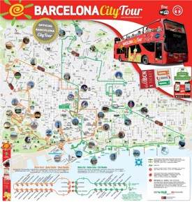 Barcelona - mapa de turismo