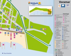 Playa Voramar map