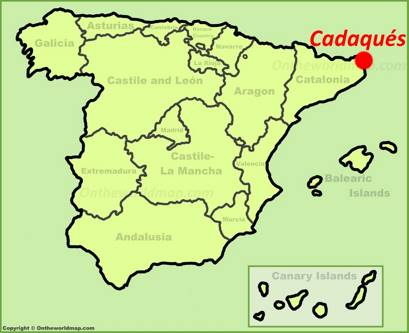 Cadaqués Localizacion Mapa