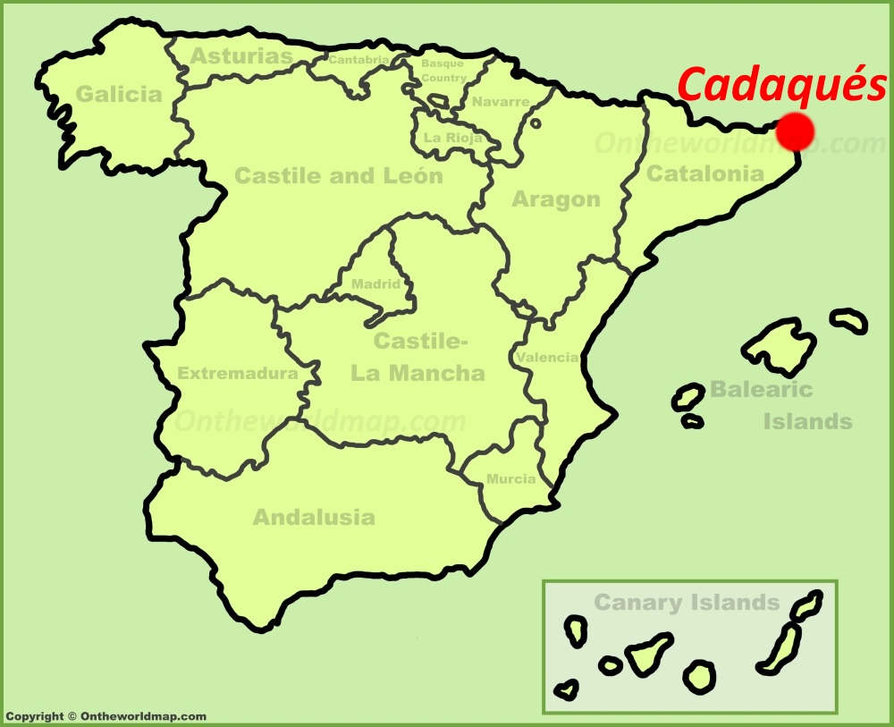 Cadaqués Location Map