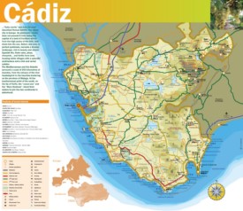 Province of Cádiz map