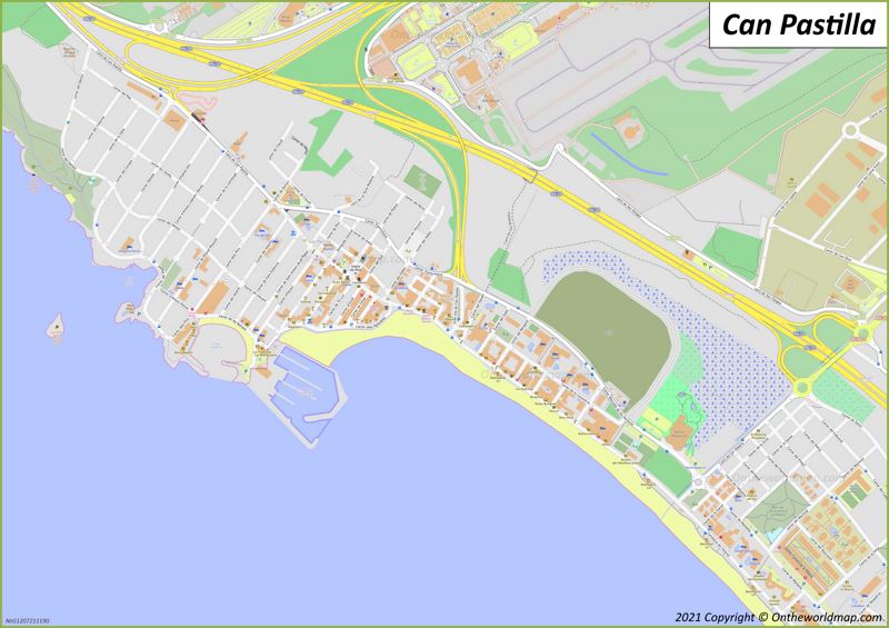 Can Pastilla Map | Mallorca, Spain | Detailed Maps of Can Pastilla