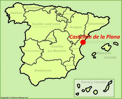 Castellón de la Plana Localizacion Mapa
