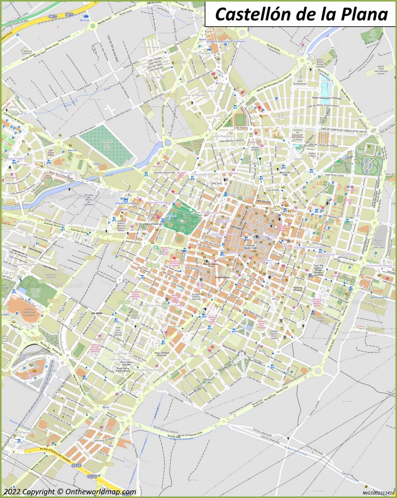 Castellón de la Plana Map | Spain | Detailed Maps of Castellón de la ...