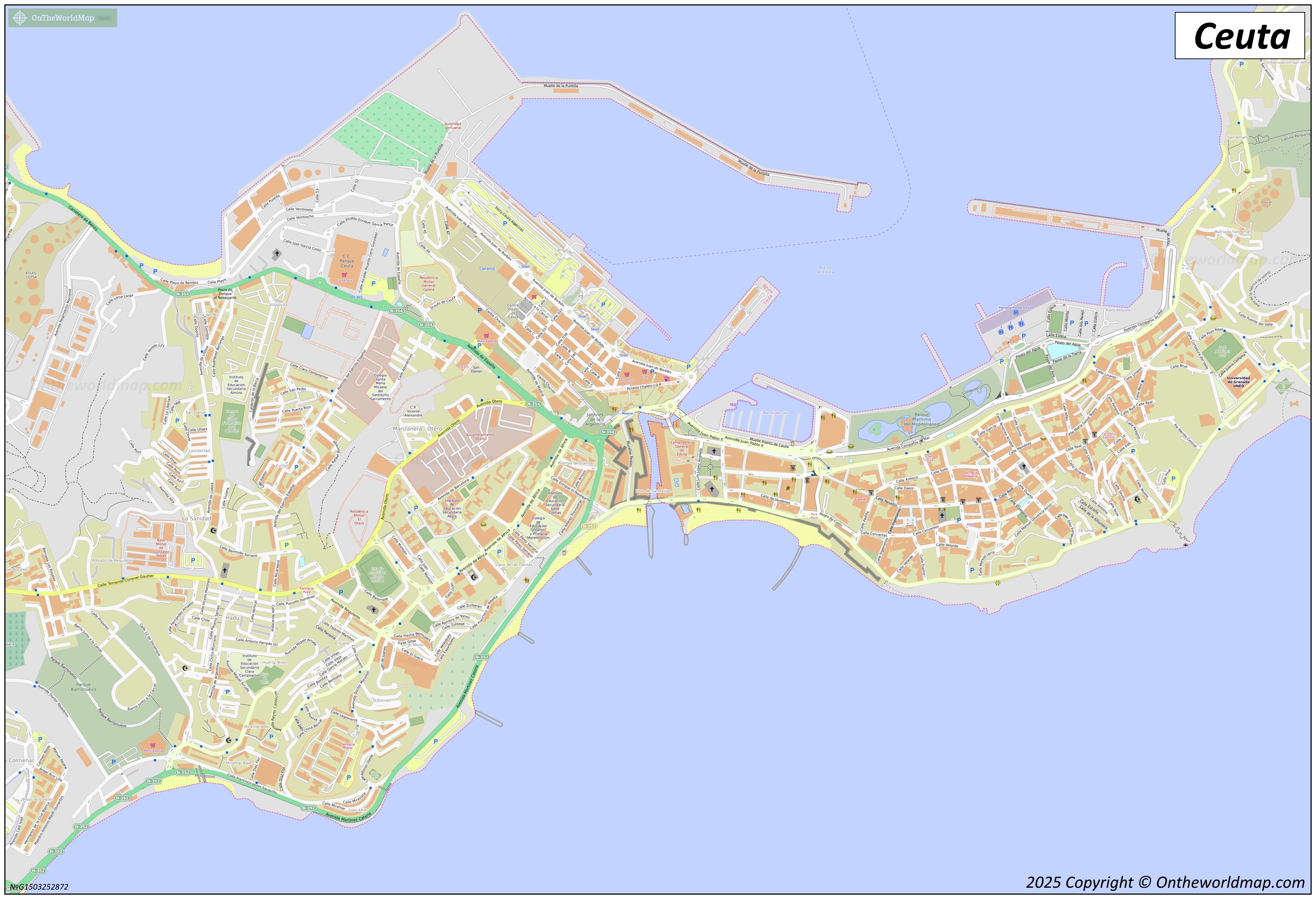 Ceuta Map Spain Discover Ceuta With Detailed Maps