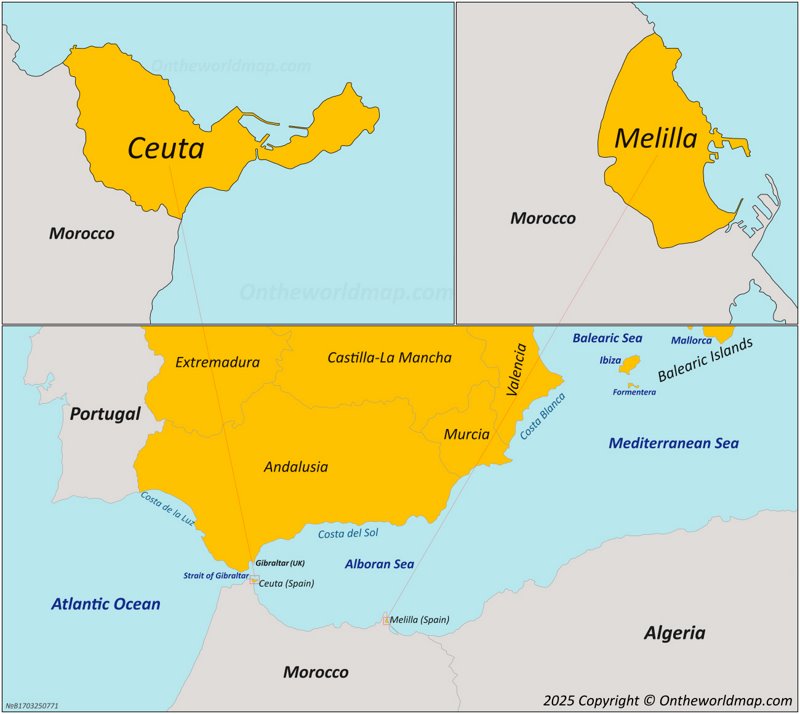 Ceuta Map Spain Discover Ceuta With Detailed Maps