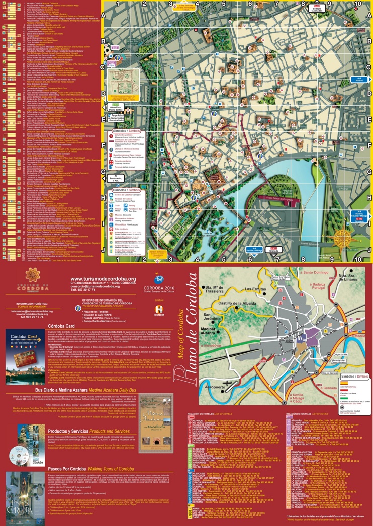 Cordoba tourist map