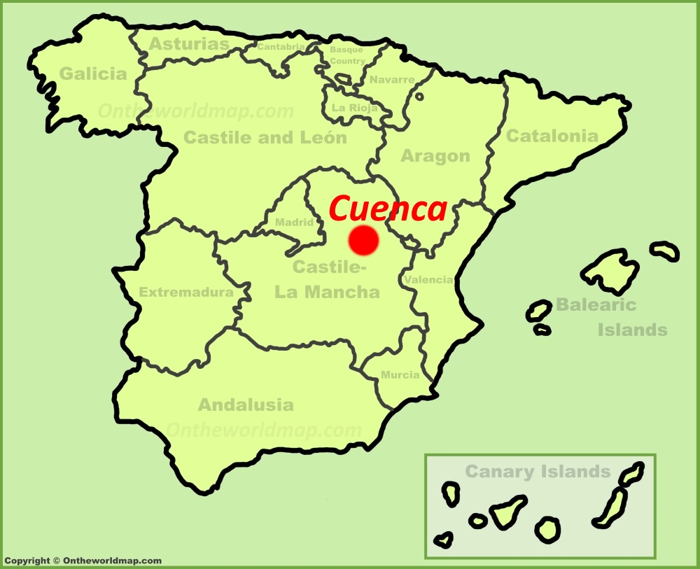 Cuenca Mapa España Mapas Detallados De Cuenca