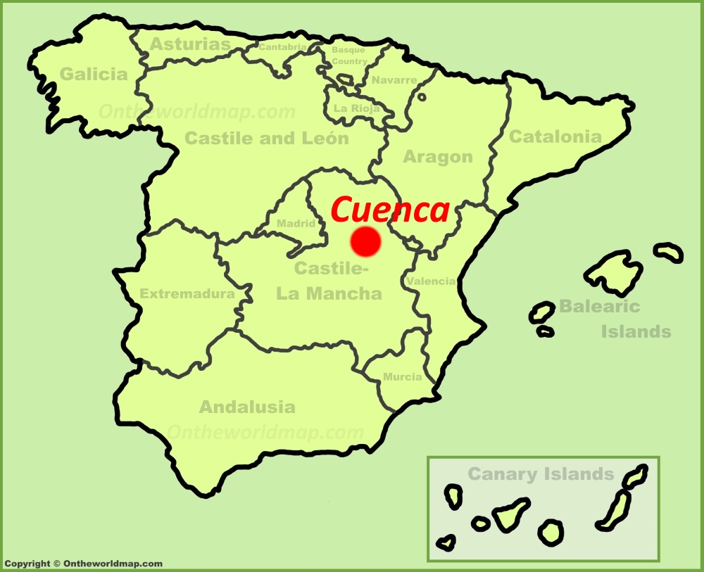 Cuenca Map Spain Detailed Maps Of Cuenca