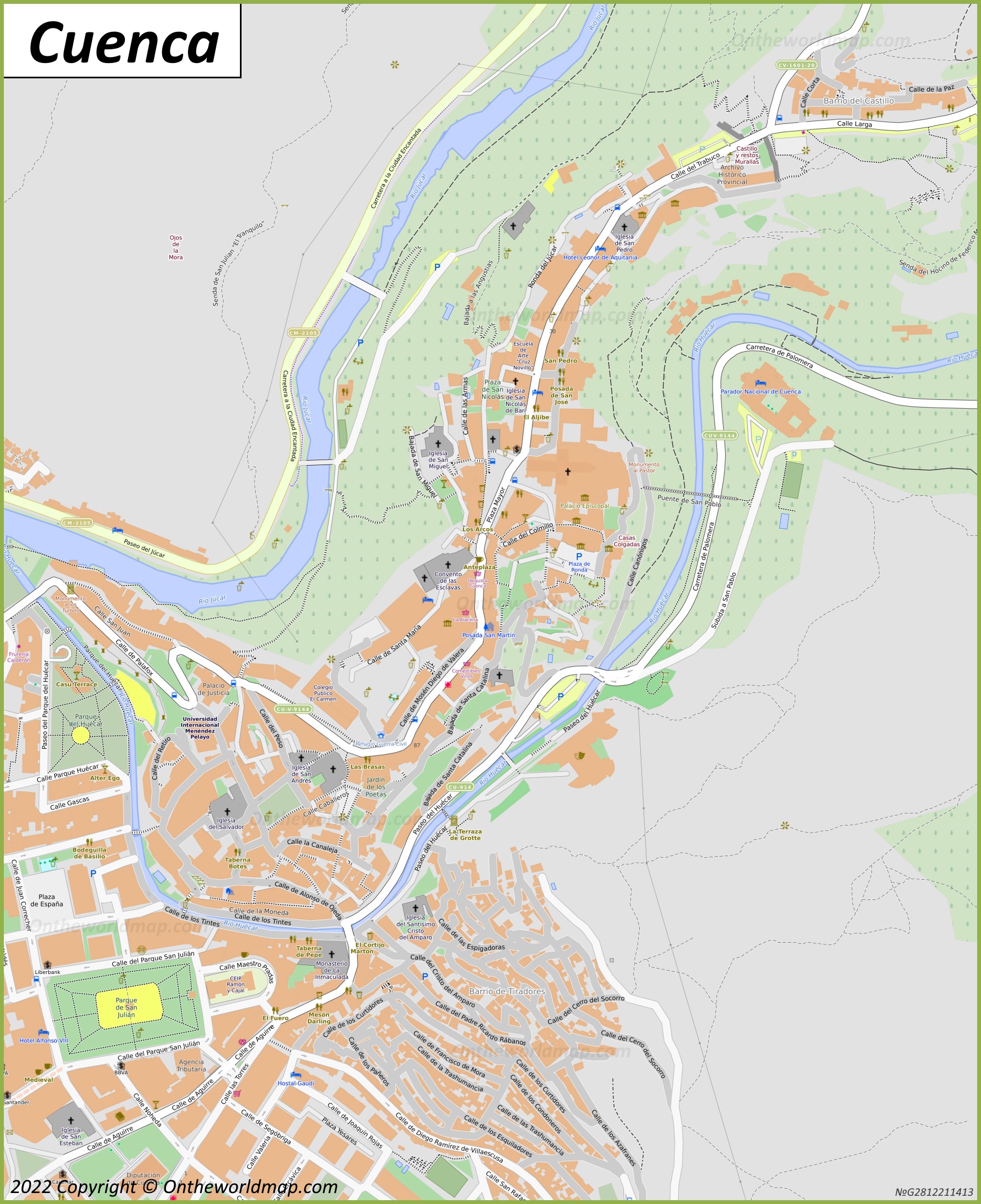 Cuenca Map Spain Detailed Maps Of Cuenca