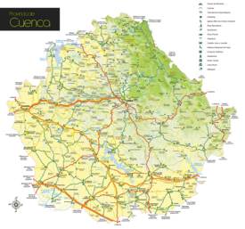 Mapa Turístico de la Provincia de Cuenca