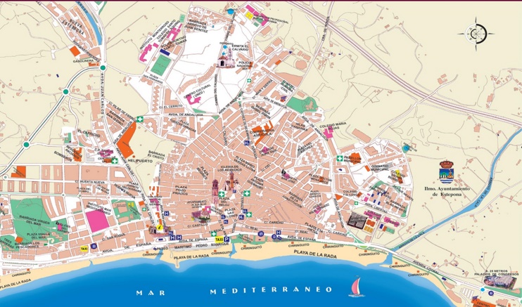 Estepona tourist map