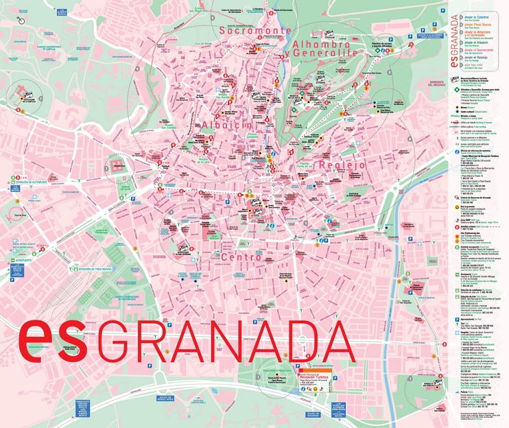 Granada touris bus map