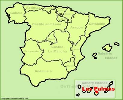Las Palmas Location Map