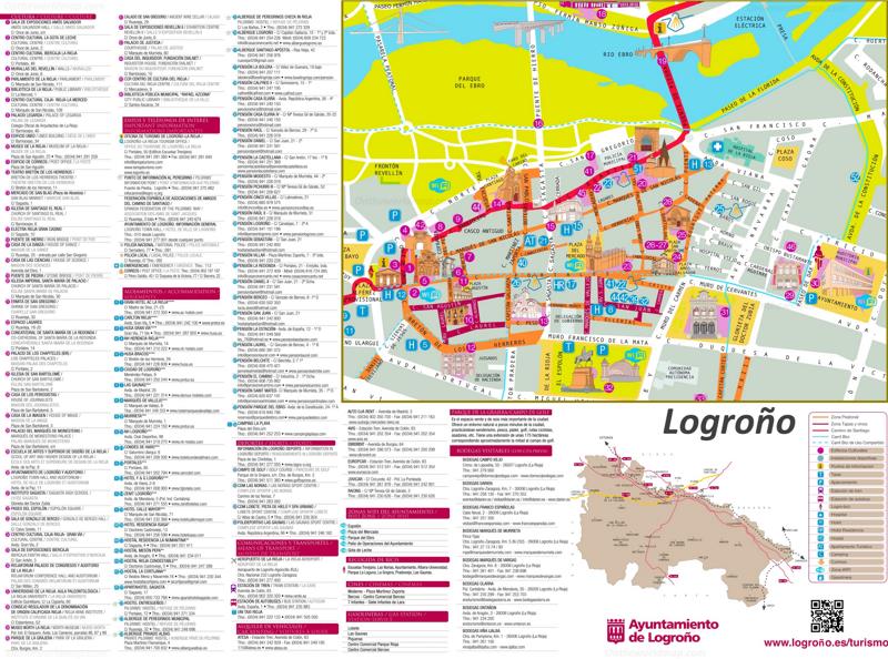 Logroño Tourist Attractions Map