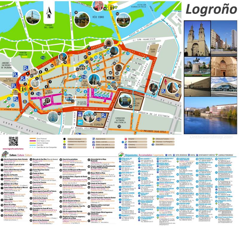 Map of Logroño