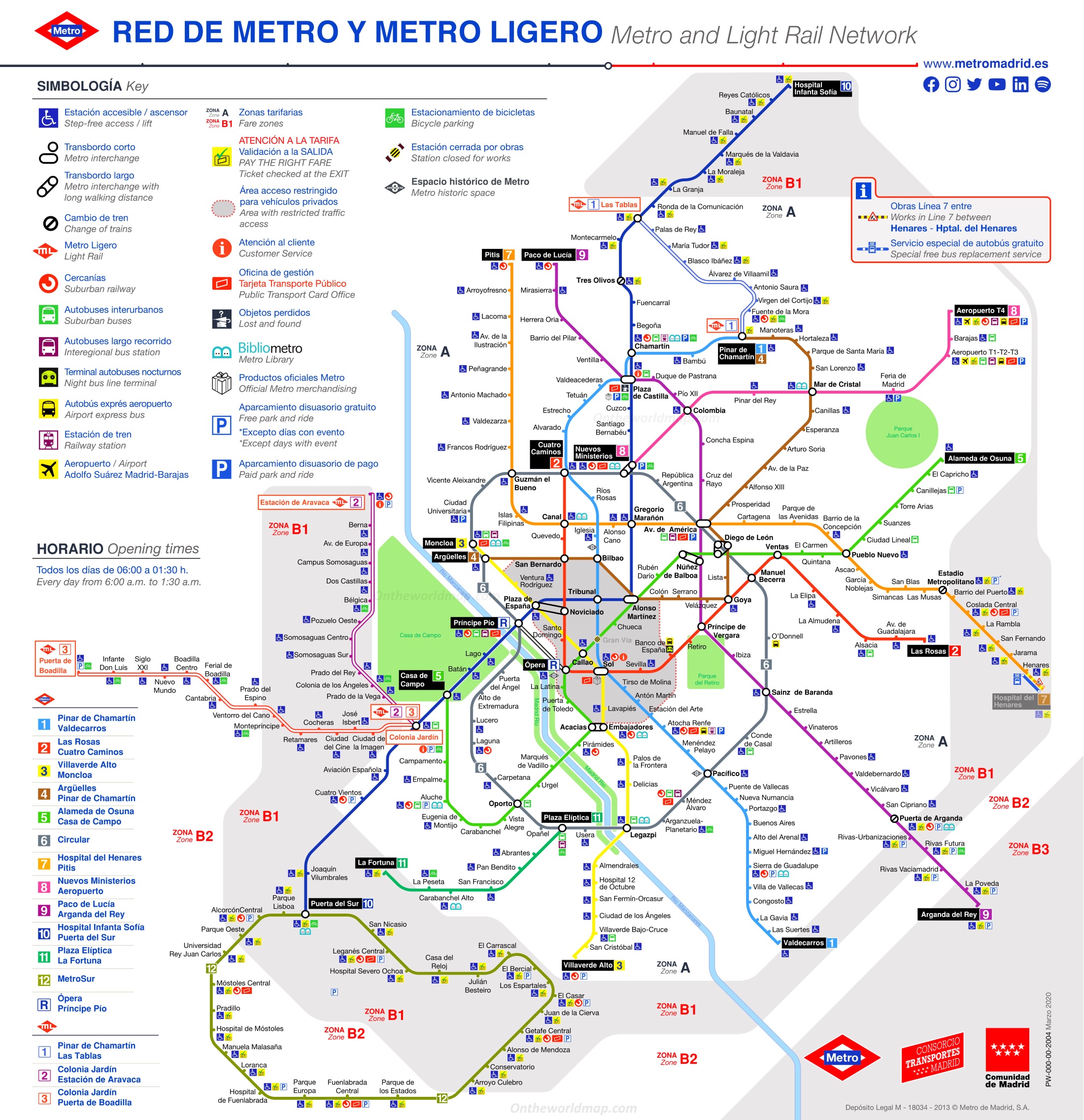 Madrid Metro Map Large Detailed Metro Lines Map Of Madrid City - Vrogue