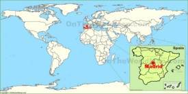 Madrid on the World Map